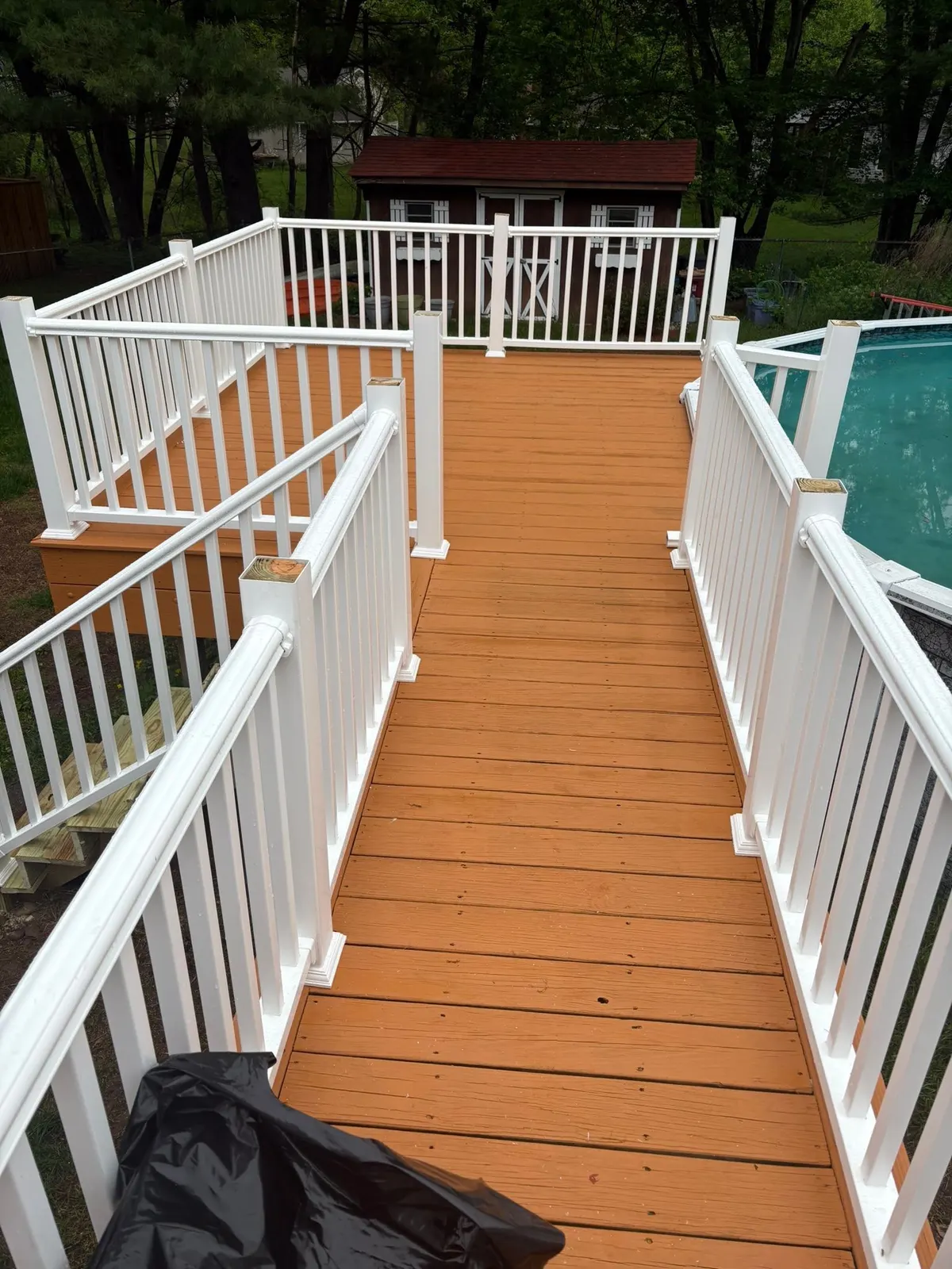 Composite deck installation